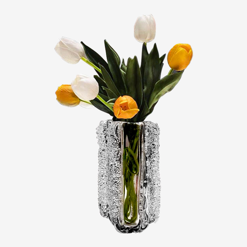 轻奢琉璃水晶玻璃花瓶水培现代创意简约餐桌电视柜客厅插花器摆件,淘宝优惠券,粉丝福利购,淘宝优惠卷