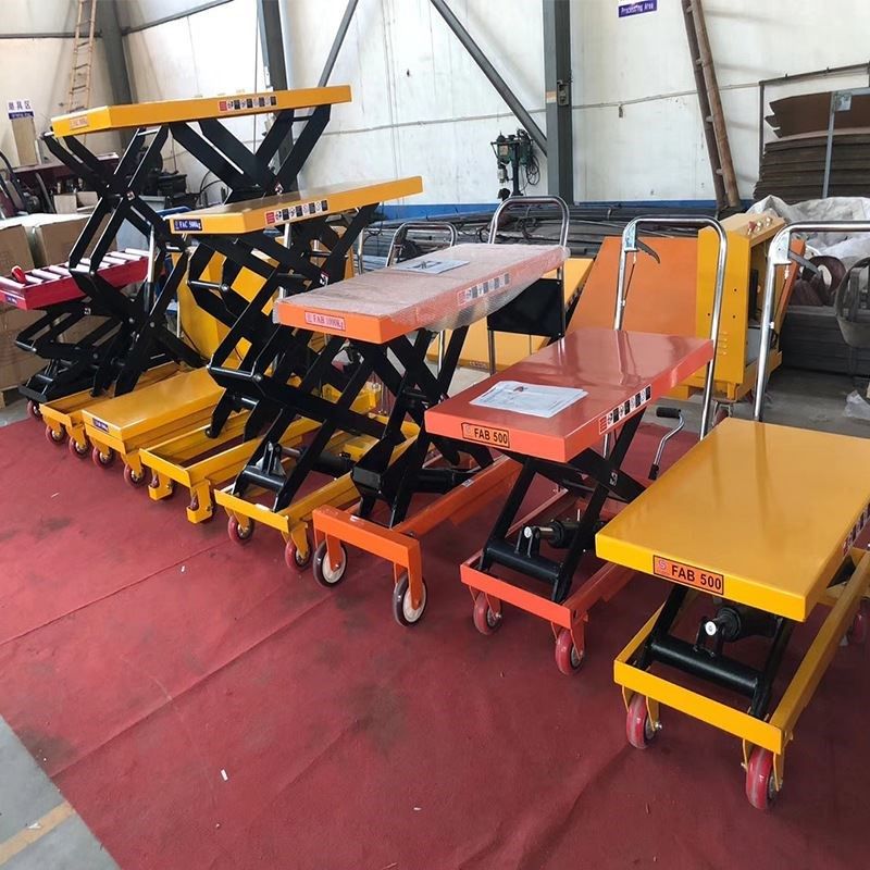 小型移动剪叉式升降平台车 手动/电动搬运装卸升降机 液压升高机,淘宝优惠券,粉丝福利购,淘宝优惠卷