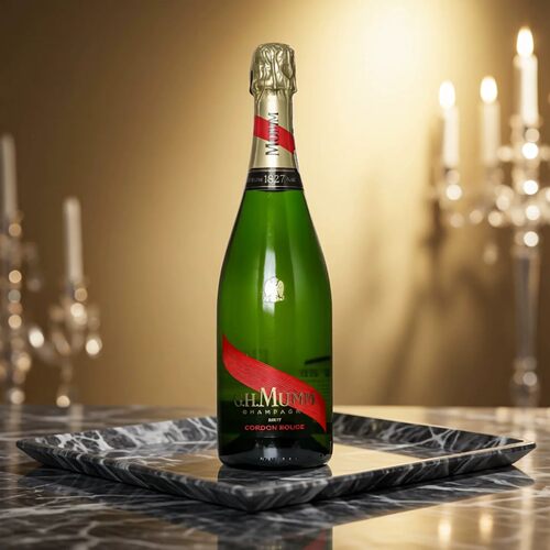 GH MUMM 玛姆红带香槟起泡葡萄酒 送礼聚会法国原瓶进口正品行货 - 图1