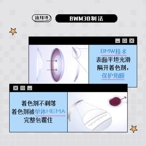 Цветные контактные линзы Labaish, полугодовые одноразовые контактные линзы для художников, разблокированные, 1 шт. * 2 коробки