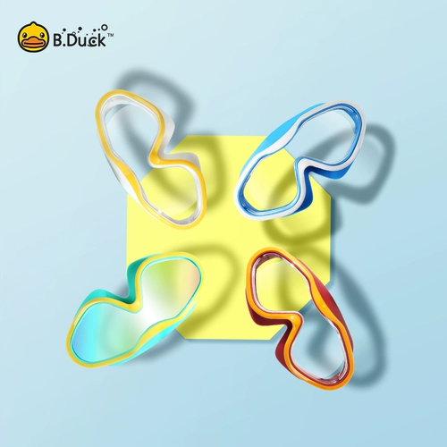 Bduck Duckling Детское зеркальное зеркало, глаз, анти -ффог, водонепроницаемые мальчики для мальчиков, плавающие зеркало, дайвинг зеркало