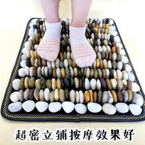 Upright paving ultra-dense natural rain flower cobblestone Plantar Massage Mat Reflexology Foot Trails Park Health Care Fingerboard Stone Subways