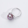 Edison Pearl Silver S925 Freshwater Purple Pearl Ring 11-12mm