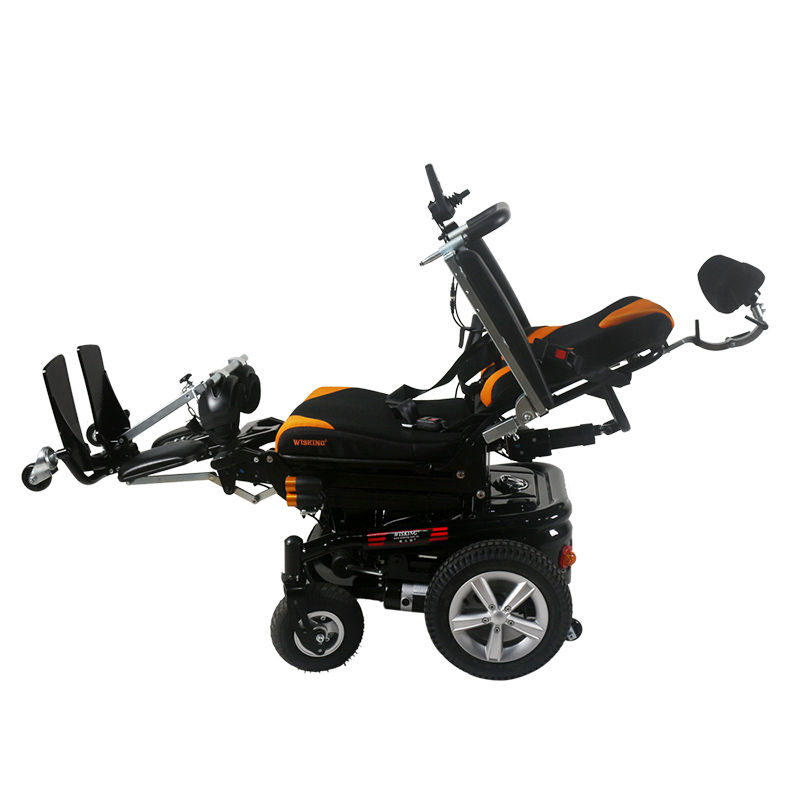 威之群电动站立轮椅1035老年残疾人可升降站立后躺后仰抬腿代步车 - 图0