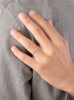 小海豹求婚对戒可爱卡通可调节