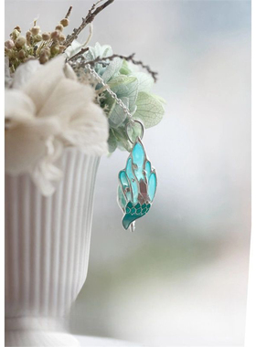 新款神风神瞳项链吊坠散落的风元素水清透款同人周边送好友ins。