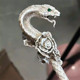 <Harry Potter>Slytherin Snake Court Bone Snake Hairpin Hairpin Film and Television Noble and elegant Ha Mian Gift