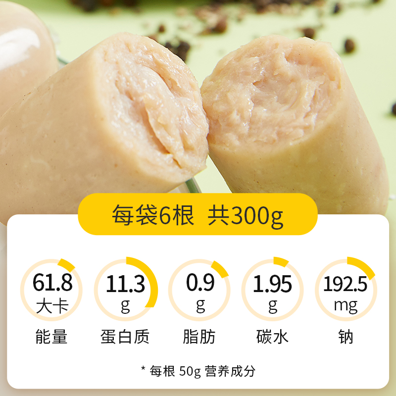 低卡博士小手雷不加糖即食鸡肉肠2.0健身高蛋质零食 - 图0