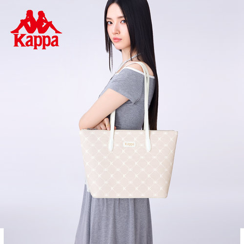 Kappa卡帕 新款正品托特包女大容量通勤单肩包百搭学生手提电脑包 - 图1