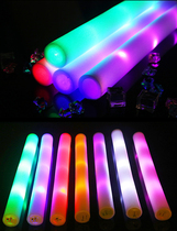 Seven Colorful Fluorescent Stick Led Electronic Luminescence Sponge Bar Gala Concert Custom Logo Glitter