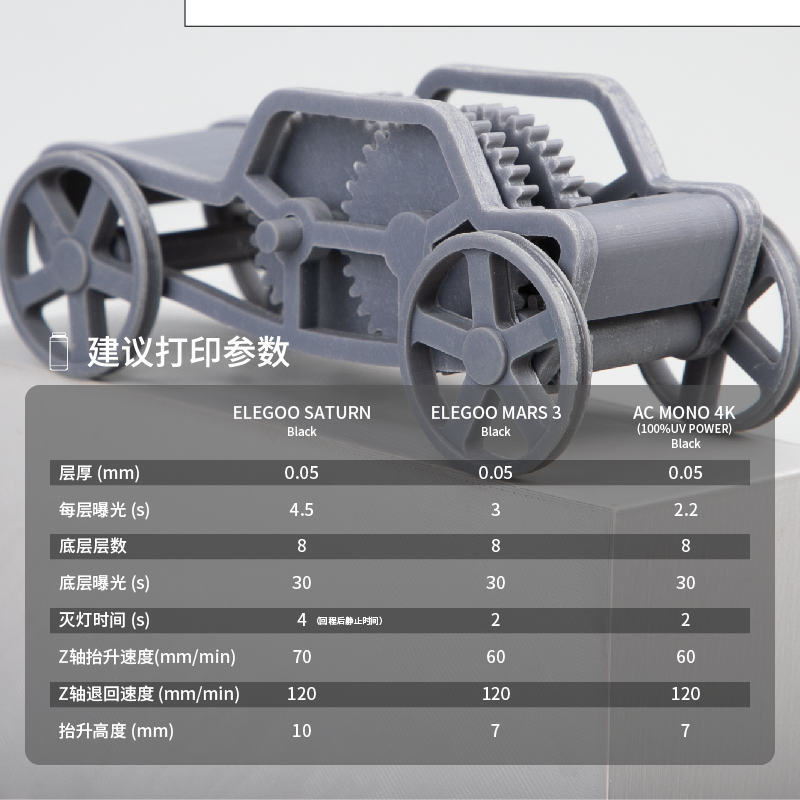 kexcelled光敏树脂LCD高韧性高硬度树脂3D光固化打印机耗材材料高精度405nm波段Tough resin