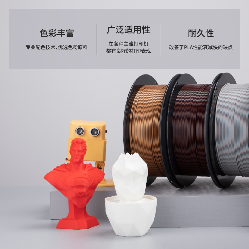 【618狂欢加购】kexcelled PLA K5 3D打印机耗材 3D打印PLA材料快速易打高韧性1.75 2.85mm - 图0