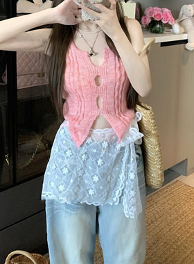 日系蕾丝花边丝巾腰带女