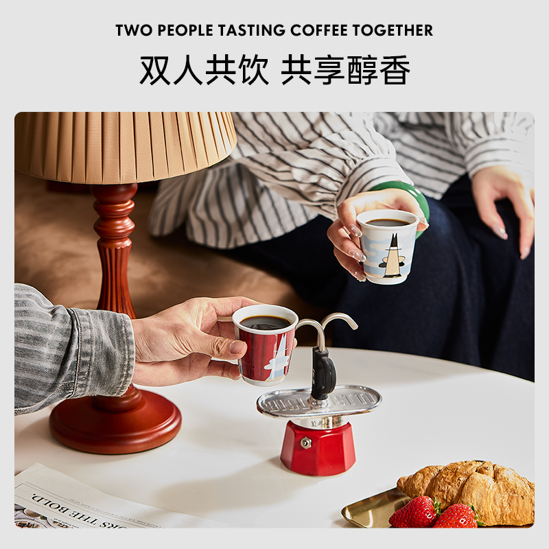 【节日礼物】比乐蒂摩卡壶艺术双享咖啡壶意式咖啡萃取手冲壶送礼 - 图1