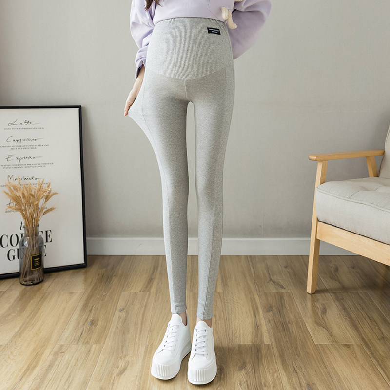 孕妇秋冬款外穿纯棉九分托腹打底裤 ma母婴孕妇打底裤