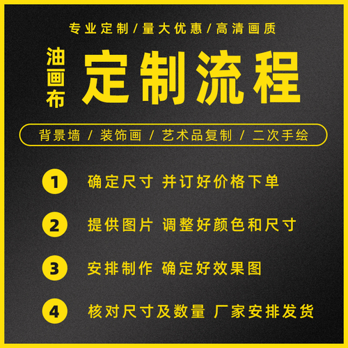 艺术微喷油画布打印照片海报喷画印刷装裱画芯装饰画挂画定制纯棉