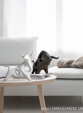 陶瓷北欧摆件创意欧式客厅家居装饰品室内D电视柜酒柜工艺品鹿象