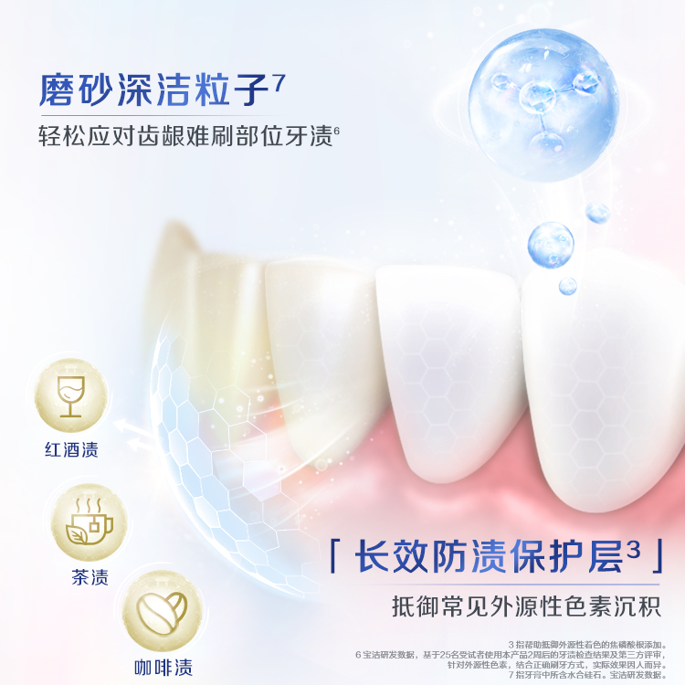 佳洁士锁白牙膏减少牙渍口气清新多规格家庭装