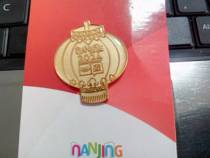 (Lingang loft) golden Zhangqing Oemblem Fang Badge badge official lantern emblem 2014 Nanjing