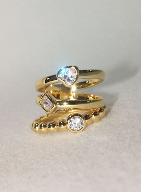 triple tipsy潘趣系列戒指 新年战衣 过年百搭 时髦通勤