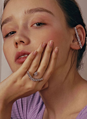 碎冰开口双指戒舞台氛围感爆闪