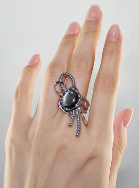 tripletipsy贝母火漆印戒指