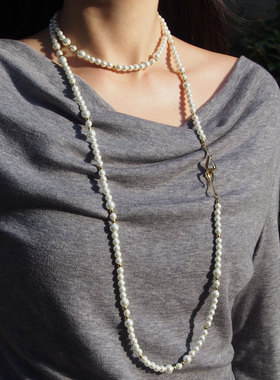 多种佩戴长项链腰链贝珠
