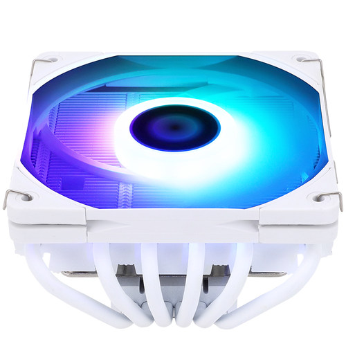 利民AXP120-X67 WHITE ARGB风冷散热器纯铜下压式CPU散热器67mm ITX小机箱 LGA1700/AM4 - 图1