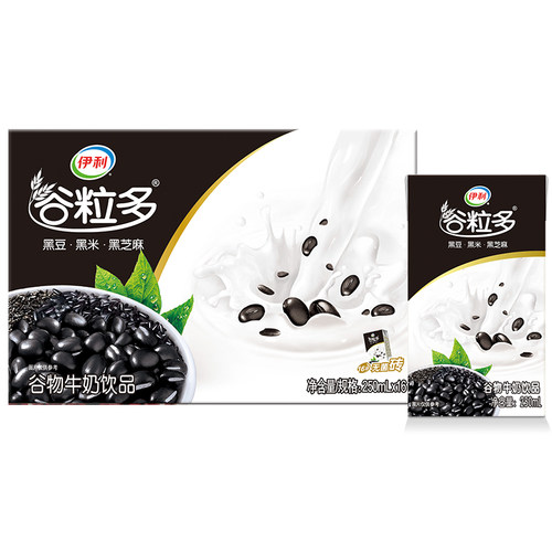 7月新产伊利谷粒多黑谷物牛奶饮品250ml*16盒整箱旗舰正品特价 - 图3