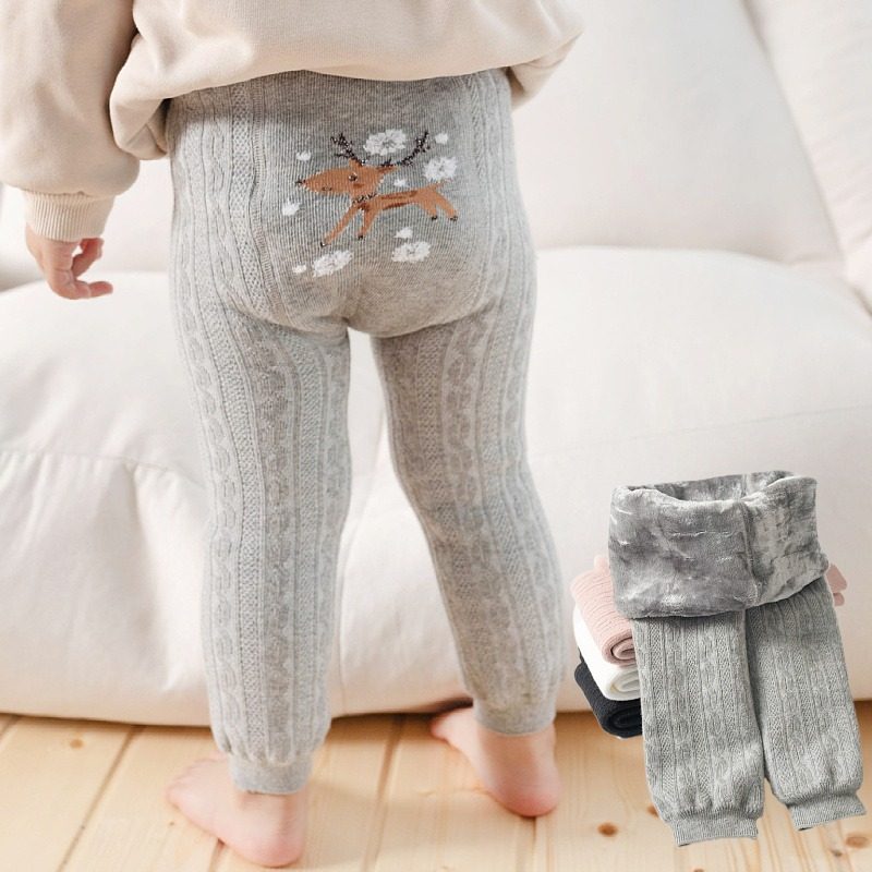 婴儿大PP加绒打底裤秋冬款男女宝宝加厚长裤保暖新生儿女童棉裤袜,淘宝优惠券,粉丝福利购,淘宝优惠卷