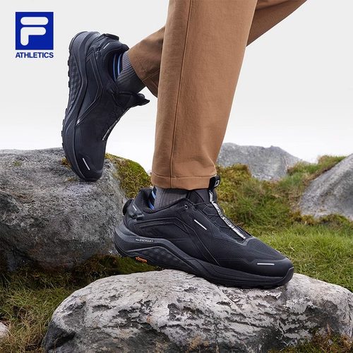 FILA 斐乐BOA WOLF男鞋跑步鞋2025夏季新款户外旋钮健身运动鞋男 - 图0