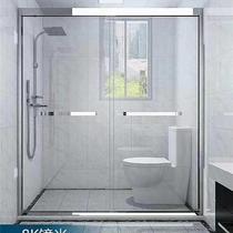 Custom black One-type shower room tempered glass bath room Bathroom partition door screen Easy shower room