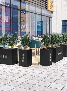 户外不锈钢铁艺镀锌板花箱种植箱室外摆隔断围栏广场庭院花坛花槽