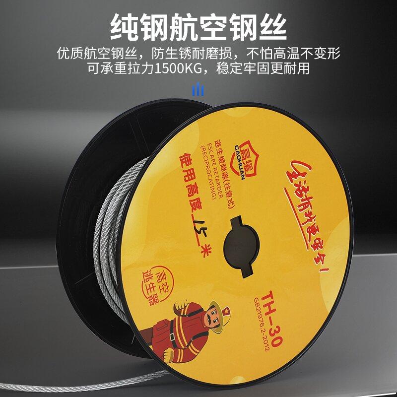 画框往复式缓降器高层高楼火灾逃生下降器消防自救援钢丝安全装置