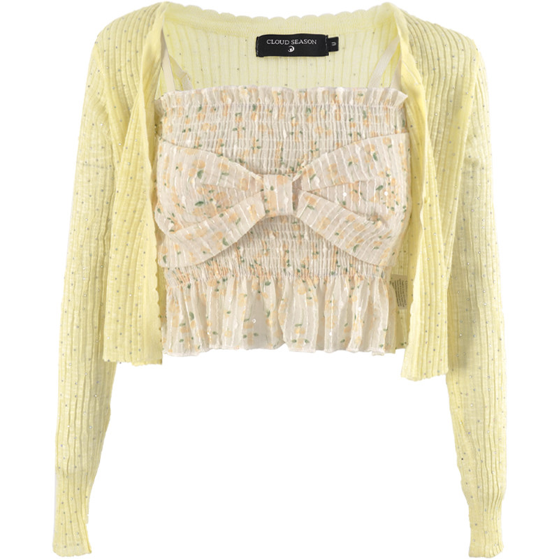 cloudseason立体蝴蝶结防晒开衫 cloudseason时尚套装