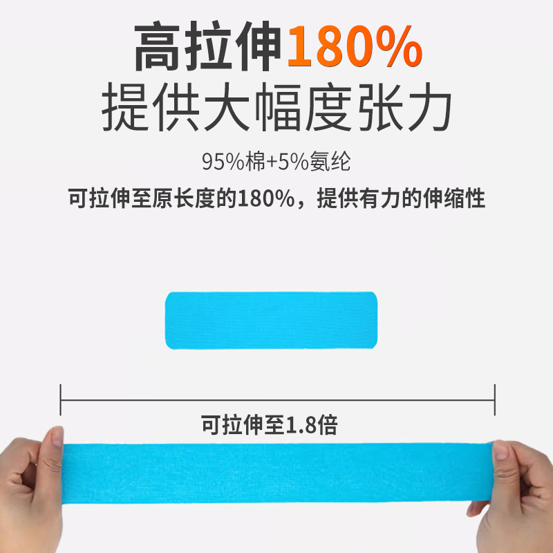 DZcare帝凯尔肌肉贴运动员专用放松肌肉痛痛拉伤自粘肌肉贴胶带-图1