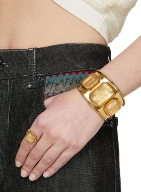 Goossens高级自然岩石水晶手镯