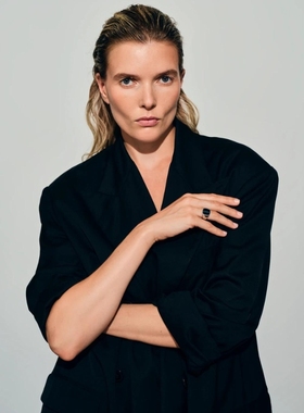 高级小众质感蓝色天然石戒指