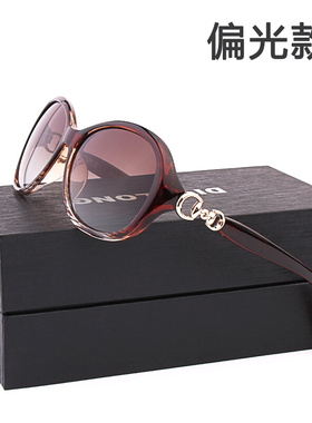 女防紫外线2022新款女式偏光墨镜女T韩版潮圆脸眼镜