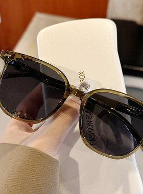 复古茶色墨镜2023新款女方圆脸显D瘦防紫外线偏光墨镜可配近视眼