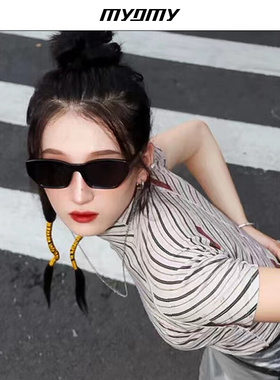 MYOMY Hit小窄框男复古猫眼墨镜女感防紫Y外线眼镜防晒