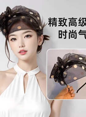高级感头饰女复古洋气半