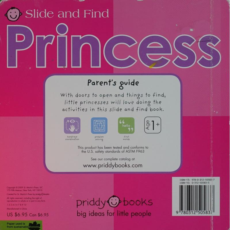 Princess by Priddy Books (Creator)木板书Priddy Books公主 - 图0