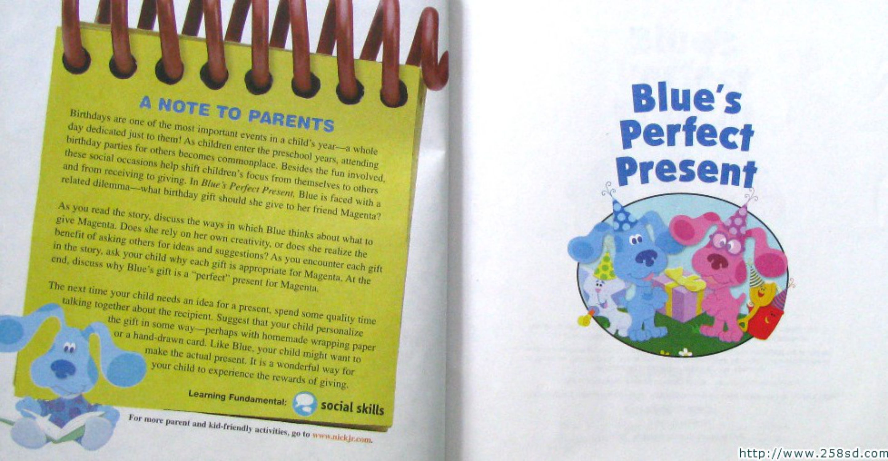 Blues Clues - Blues Perfect Present  by Kitty Fross精装Scholastic蓝蓝系列 - 图3
