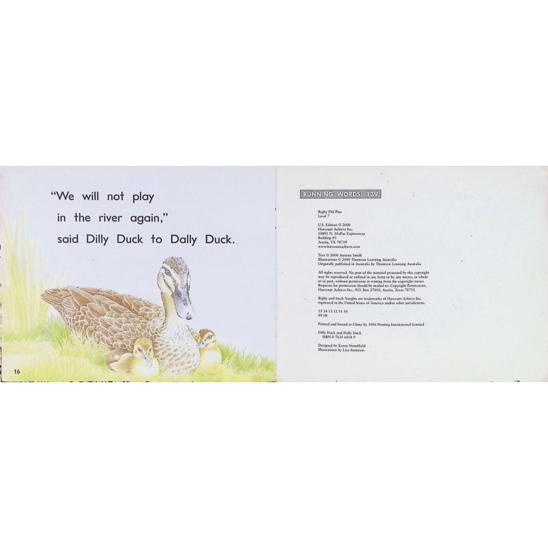 Dilly Duck and Dally Duck by Annette Smith平装Rigby迪 - 图1