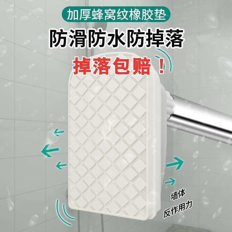 伸缩杆免打孔晾衣杆衣柜凉衣捍卫生间窗帘杆不锈钢收缩浴帘支撑杆 - 图3