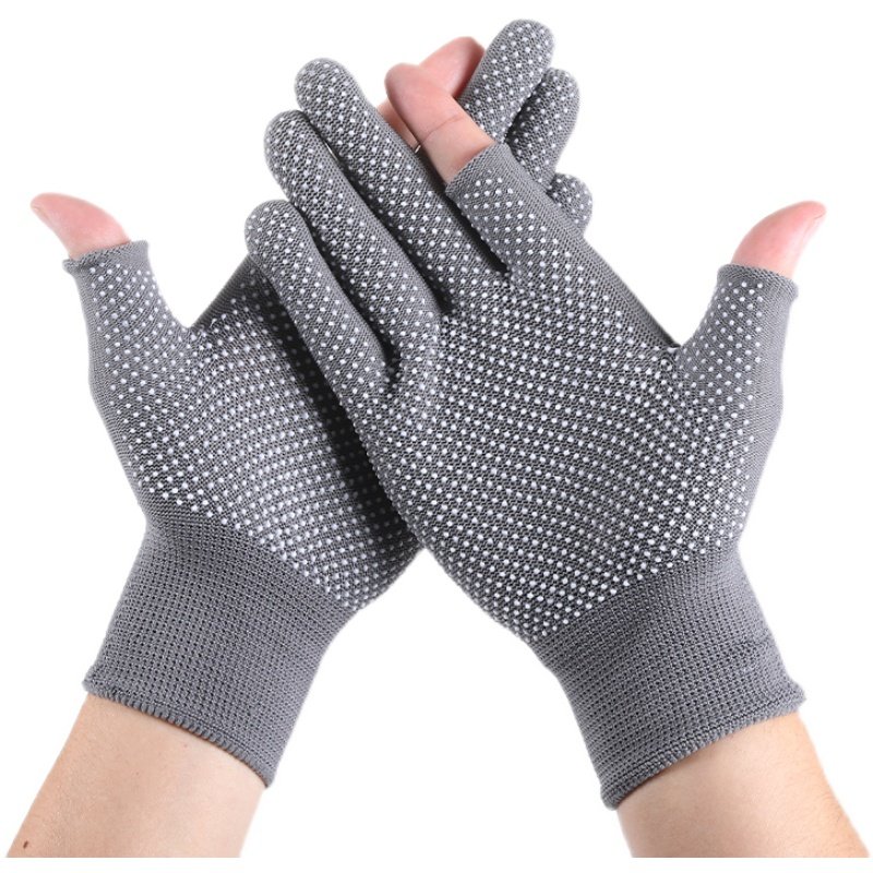 夏季透气手套男女采摘手套劳保耐磨耐用防滑钓鱼手套二半指分拣,淘宝优惠券,粉丝福利购,淘宝优惠卷