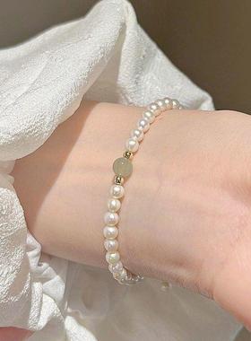 新中式招财猫手串高级猫眼石感轻奢猫眼石手链送闺蜜女友生日礼物