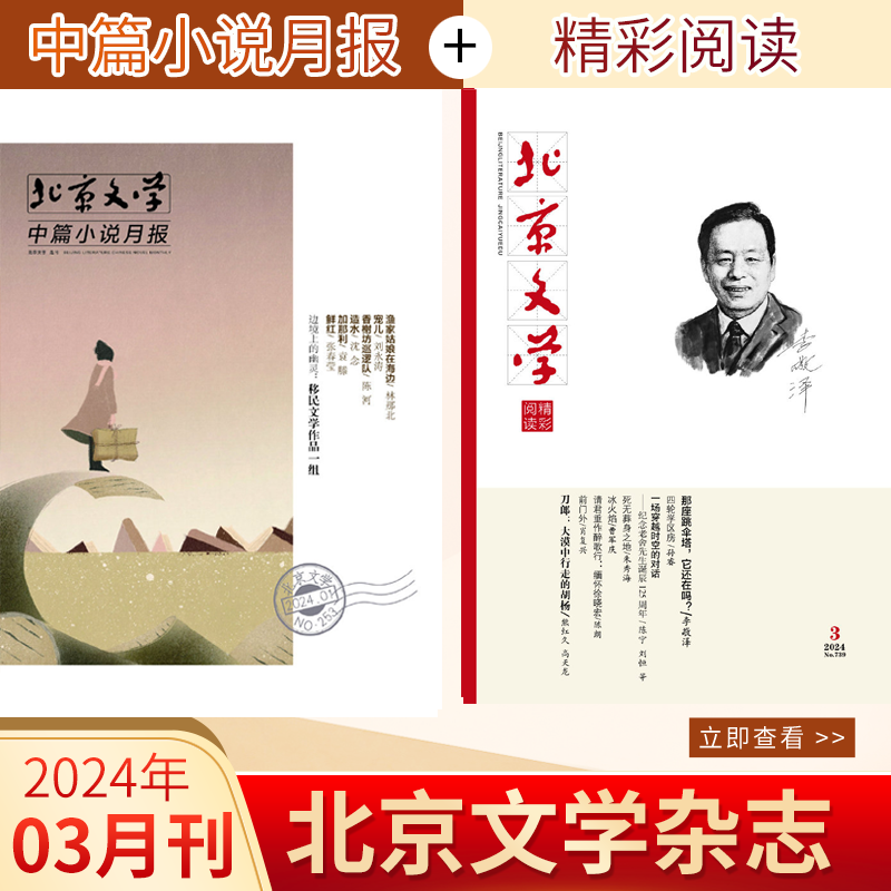 北京文学杂志2024年6月第三期刀郎 中篇小说月报/精彩阅读2024全年订阅/2023年文摘文学  美文赏析励志感悟期刊杂志图书订阅 - 图2