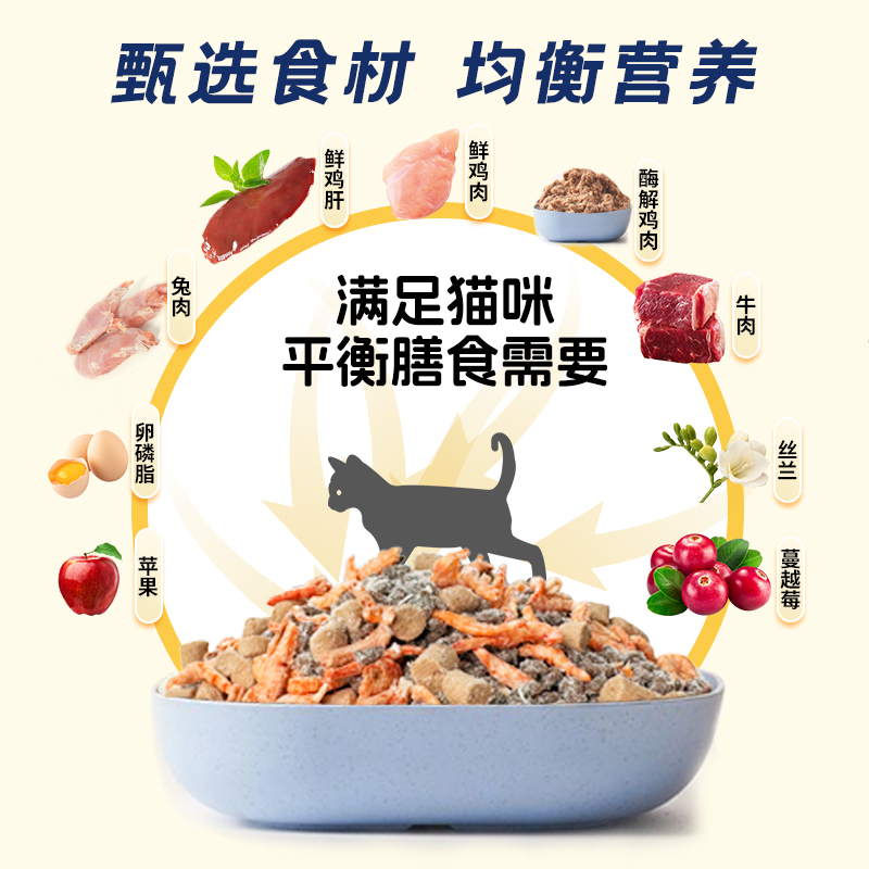 KPLUS酷佳三拼冻干全价五谷鲜肉猫粮膨化粮